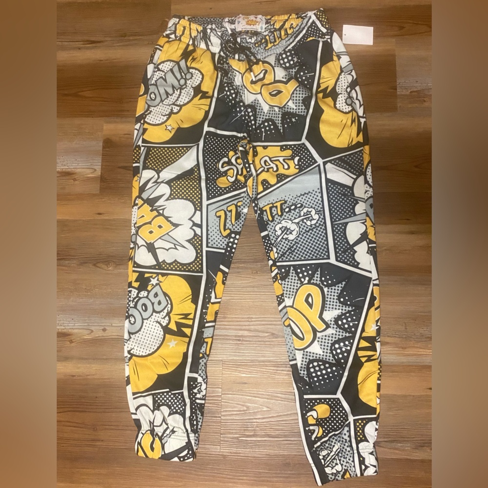Comic Print Joggers